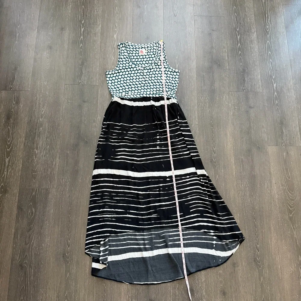 Anthropologie Lilka Mixed Print Maxi Dress Medium Boho Resort Travel Artsy - Picture 6 of 7